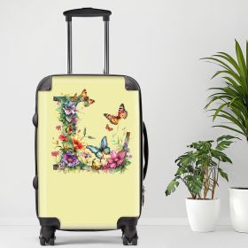 Letter L Luggage, 20/24/28 Inch Luggage, Carry-On, Custom Luggage, Luggage Set, Suitcase, Travel, Vacation, Cabin Suitcase, Custom Suitcase (size: 28"" Large)